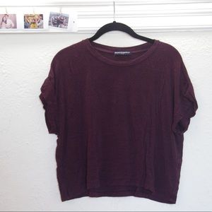 maroon brandy melville top